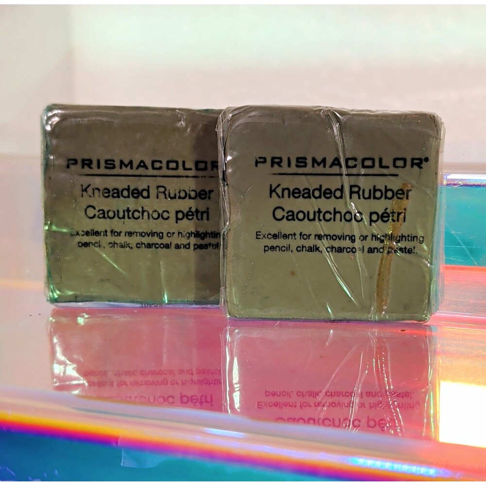 Prismacolor Kneaded Rubber Eraser 2 Pack NEW Drawing Charcoal Pastel Art Supply